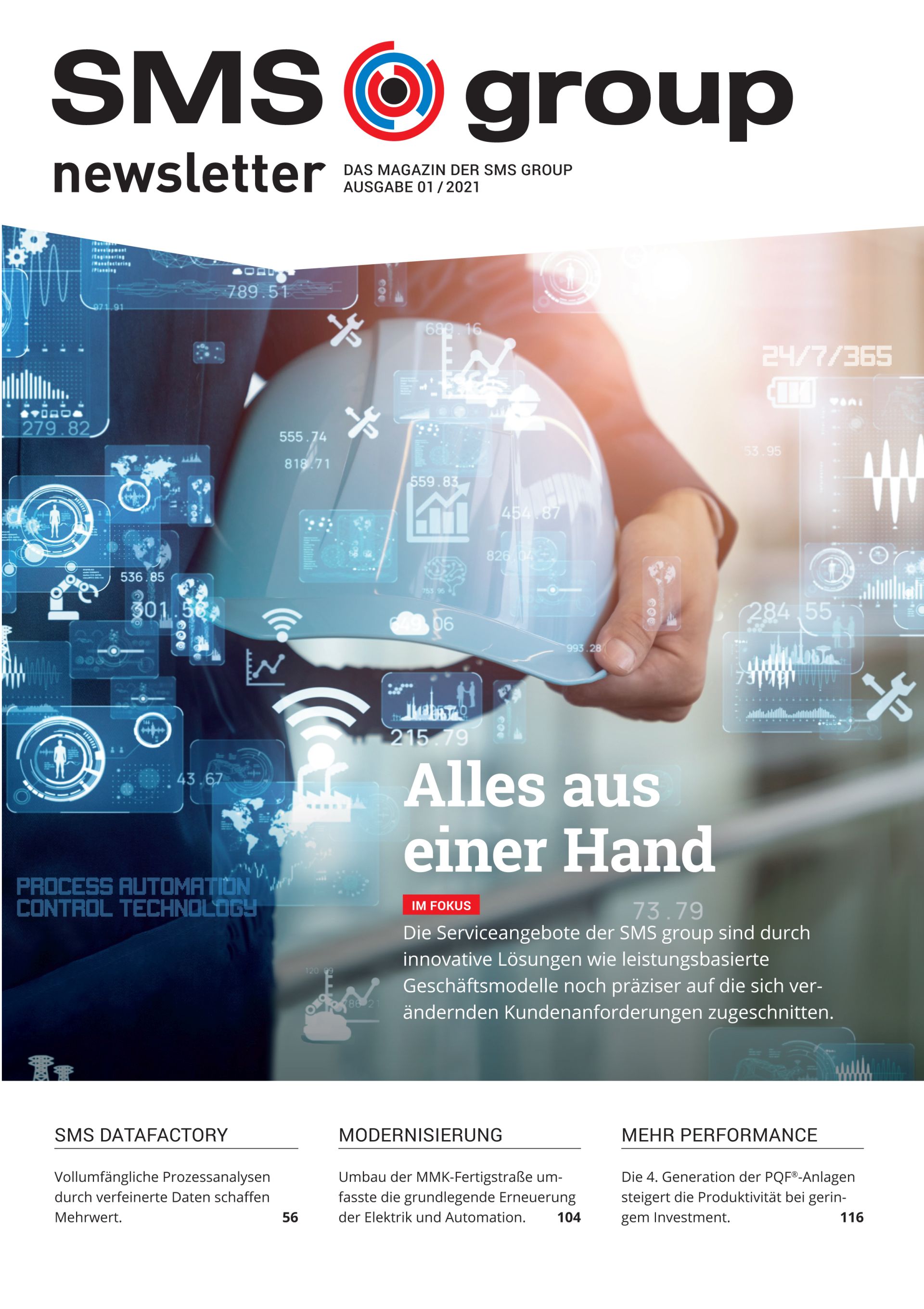 SMS Newsletter – Ausgabe 2021/01 SMSgroup Image