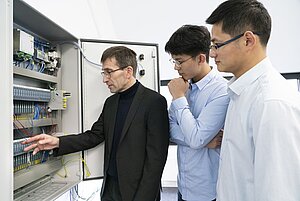 View into the sub-distribution board