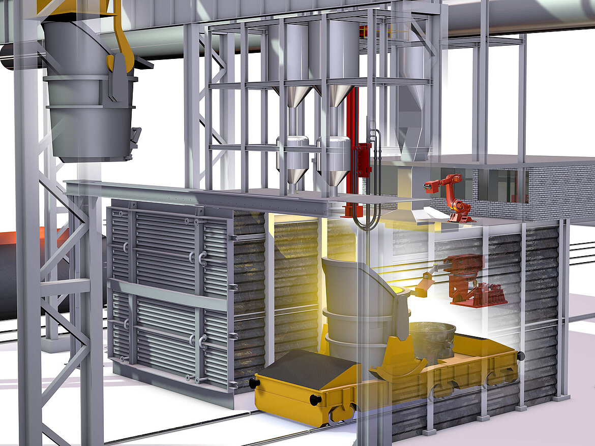 Hot metal treatment ArcelorMittal Italy SMSgroup Image