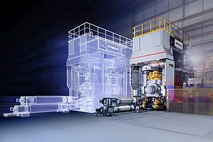 Virtuelle Darstellung einer Maschine durch einen Digital Twin