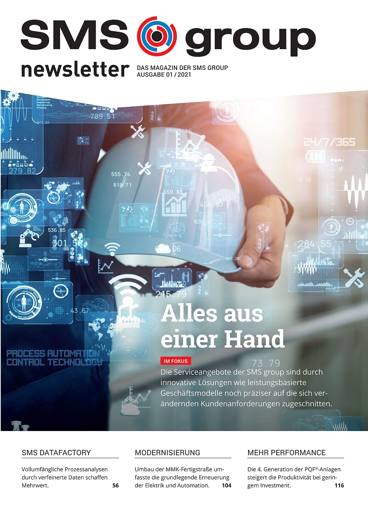 SMS Newsletter – Ausgabe 2021/01 SMSgroup Image