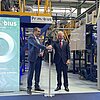 Primobius Managing Directors Horst Krenn and Michael Tamlin officially opened the 10tpd commercial LiB recycling plant in Hilchenbach